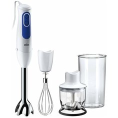 Погружной блендер Braun MQ 3025 Spaghetti, белый/синий