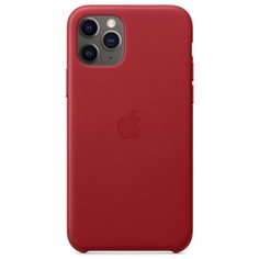 Чехол-накладка Apple кожаный для iPhone 11 Pro красный