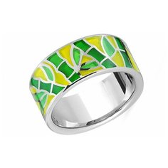 VALTERA Кольцо с эмалью 078503, размер 17