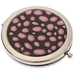 Зеркало косметическое карманное Dewal Beauty Дикая природа пурпурный гепард