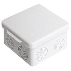 Распределительная коробка EKF КМР-030-034 наружный монтаж 109x109 мм серый