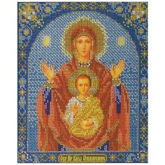 Радуга бисера Набор для вышивания бисером Богородица Знамение 20 х 24 см (В-157)