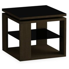 Столик журнальный LeSet LS 747, ДхШ: 60 х 60 см, венге/черный
