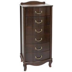 Комод Висан Джульетта узкий 6 ящиков , размер: 49х40.5 см , цвет: орех