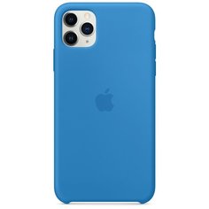 Чехол-накладка Apple силиконовый для iPhone 11 Pro Max синяя волна