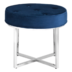 Банкетка STOOL GROUP Сапфир серебристый/синий