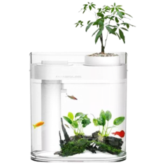 Xiaomi Аквариум Xiaomi Descriptive Geometry Amphibious Fish Tank (HF-JHYGQC001), белый