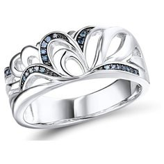 VALTERA Кольцо с бриллиантами из серебра 117791, размер 17.5