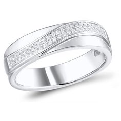 VALTERA Кольцо с бриллиантами из серебра 117828, размер 18