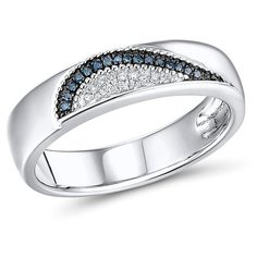 VALTERA Кольцо с бриллиантами из серебра 117816, размер 17