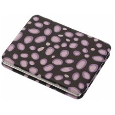 Зеркало косметическое карманное Dewal Beauty Дикая природа пурпурный гепард