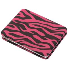 Зеркало косметическое карманное Dewal Beauty Дикая природа розовый тигр