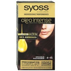 Syoss Oleo Intense Стойкая краска для волос, 4-15 Ореховый каштановый