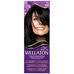 Wellaton стойкая крем-краска для волос, 2/0 черный