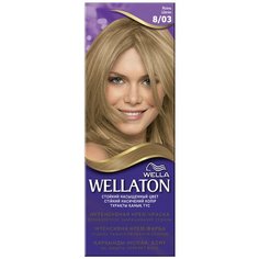 Wellaton стойкая крем-краска для волос, 8/03 ясень