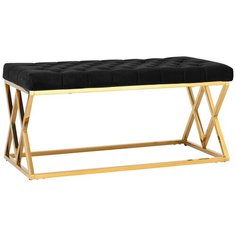 Банкетка STOOL GROUP Инсигния золото/черный