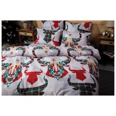 Постельное белье "Ночь нежна" из поплина; Антол; размер 2.0 евро простыня наволочки 70 х 70