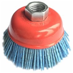 Щетка чашка нейлоновая 75 мм М14 ZrO2 ПРОФИ Zirconium Skrab 35486