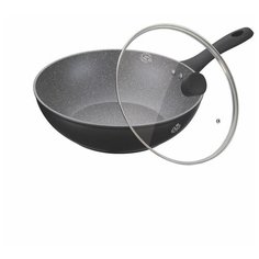 Сковорода ВОК MEISTERKLASSE MK-1026-32 черная из литого алюминия с гранитным покрытием 32 см.