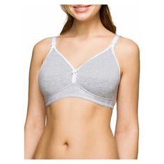 2533 Бюстгальтер послеродовой "ФЭСТ" размер (75-C) серый меланж/белый