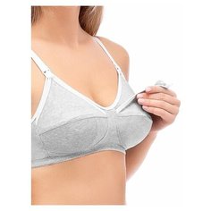 К10033 Бюстгальтер для кормящих женщин "HUNNY mammy" размер (80-D) серый меланж