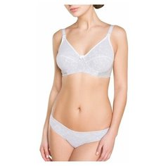 1831 Бюстгальтер послеродовой "ФЭСТ" размер (80-B) серый меланж/белый