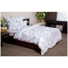 Постельное белье "Ночь нежна" из поплина; Сантана; Размер:2.0 евро простыня наволочки 50 х 70