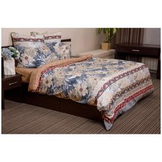 Постельное белье "Ночь нежна" из поплина; Скарлет; Размер:2.0 евро простыня наволочки 70 х 70