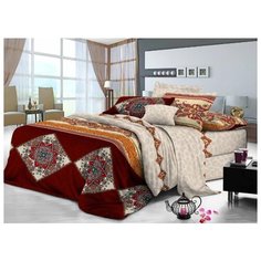 Постельное бельё "Сатин люкс"; Мюнхен; размер 2.0 евро простыня ЛайМ