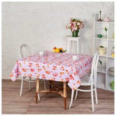 Скатерть "Ассорти" 145*145, рогожка, 100 % хлопок, "Чайный восторг" размер 145 х 180 Традиция