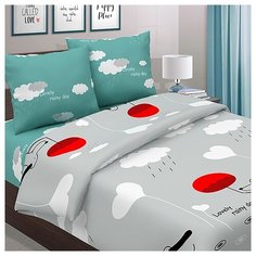 Комплект постельного белья "Pastel" поплин, "Такса" ; Размер: 2.0 евро простыня Традиция