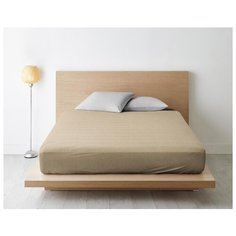 Простыня на резинке из бязи, "Ночь Нежна"; Каракум; размер 90 х 200