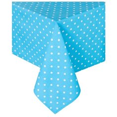 Скатерть Blue polka dot, горох, голубой; Размер: 140 х 180 Guten Morgen