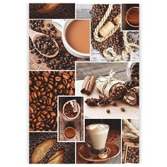 Полотенце кухонное "Ассорти" вафля, Аромат кофе; размер 35 х 60 Традиция
