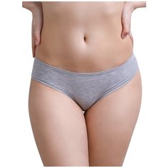 U41005 Трусы женские "HUNNY mammy" размер (158,164-88-94) серый меланж/белый