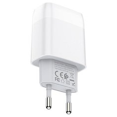 Сетевое зарядное устройство HOCO C73A USB 2.4A, белый