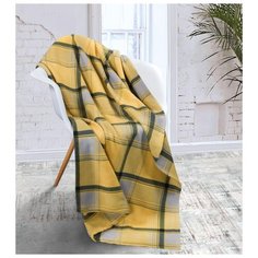 Покрывало Aberdeen, клетка, желтый; Размер: 1.5 Guten Morgen