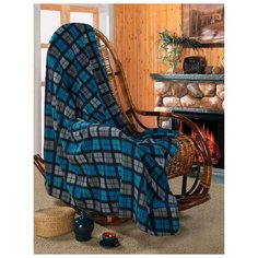 Плед Mosaic, клетка, синий; Размер: 2.0 Guten Morgen