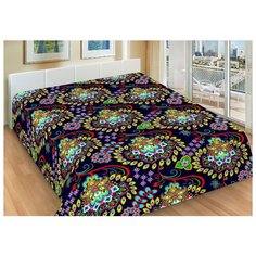 Плед Nepal, орнамент, чёрный; Размер: 130 х 150 Guten Morgen