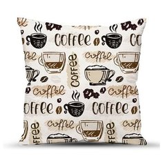 Подушка декоративная с фотопечатью, смесовая ткань; Чашка кофе; Размер: 40 х 40 Традиция