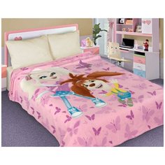 Плед Barboskiny girls, детский, розовый размер 1.5 Guten Morgen