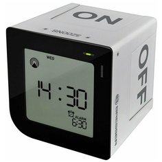 Часы настольные BRESSER FlipMe Alarm Clock серебристый