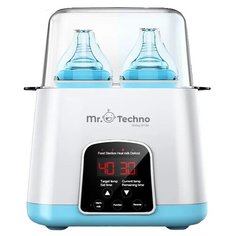 Подогреватель-стерилизатор Mr.Techno Baby Smile, белый с голубым