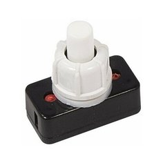 Выключатель-кнопка 250V 1А (2с) ON-OFF белый (для настольной лампы) REXANT