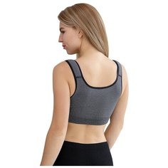 Б-222 Майка бесшовная укороченная для кормящих женщин "ФЭСТ" размер (158,164-88-94) антрацитово-серый/черный