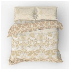 Комплект постельного белья "Pastel" поплин, 100% хлопок, пл. 110 гр./кв.м., "Кисточки" размер 2.0 евро простыня Традиция