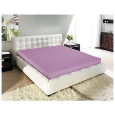 Простыня на резинке трикотажная Lilac, без рисунка, фиолетовый ; Размер: 90 х 200 Guten Morgen