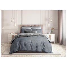 Комплект постельного белья Guten Morgen; Night lanes, полоса; Размер:2.0 евро простыня наволочки 70 х 70