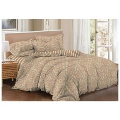 Комплект постельного белья Guten Morgen; Almondine, орнамент; Размер:2.0 евро простыня наволочки 70 х 70