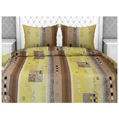 Постельное белье "Бояртекс" Бязь ; Ладога темно-бежевый; размер 1.5